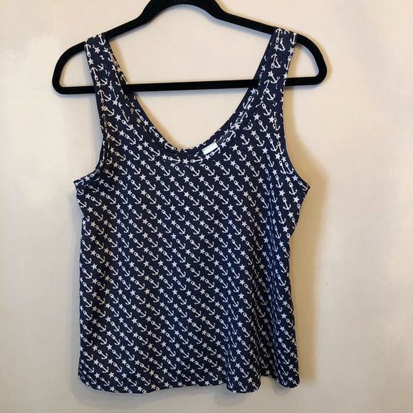 3/$15 Audrey 3+1 Anchor Top - Picture 1 of 7